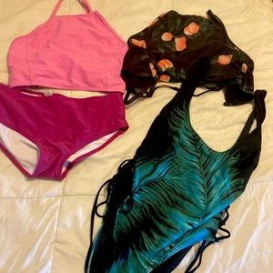 Medium swimsuit bundle forever 21 and shein